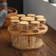 Glass Jars Set 8 pieces with Stand 